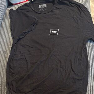 Classic Black Tee with Subtle Graphic